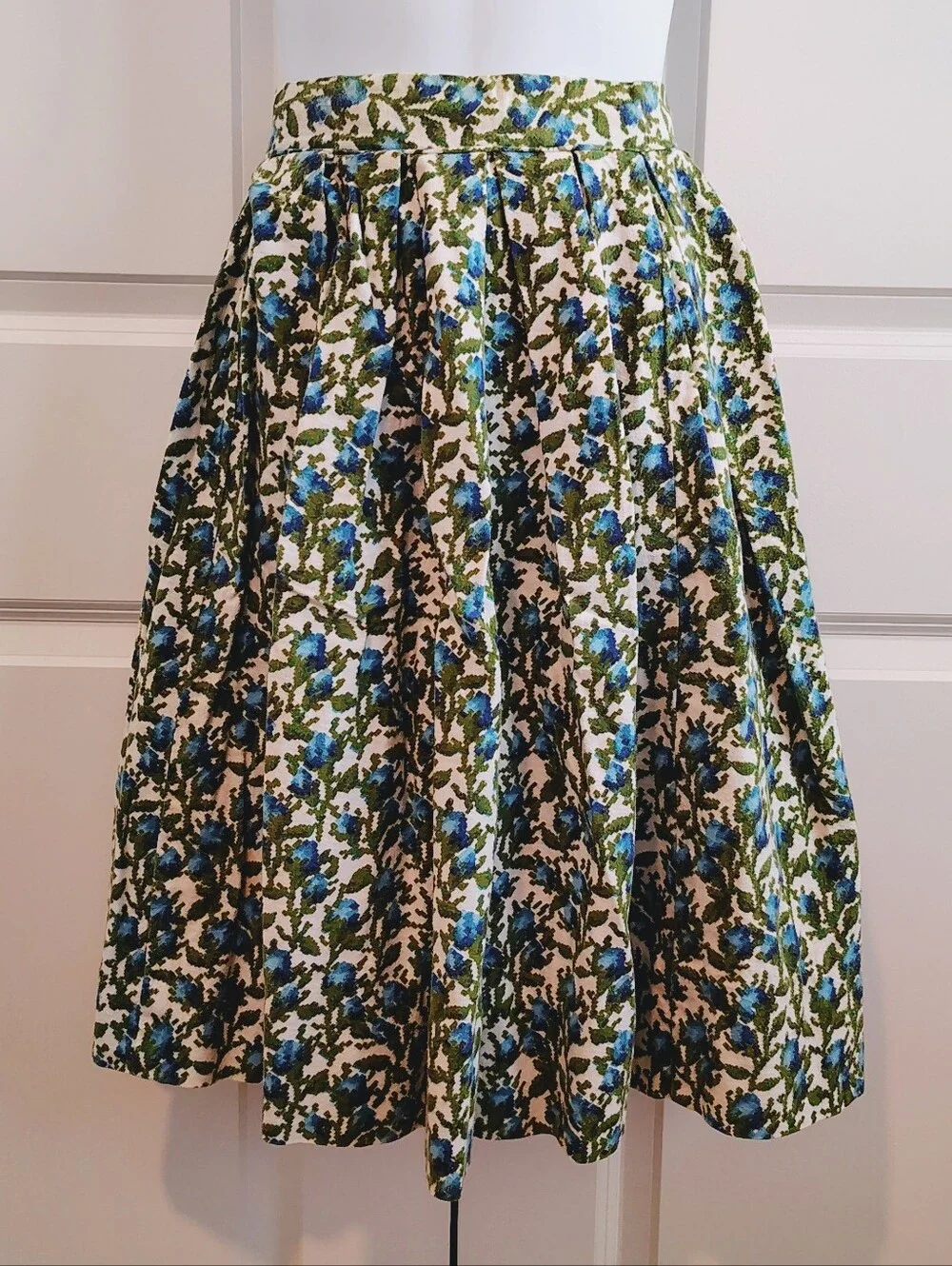Handmade Floral Flannel Skirt